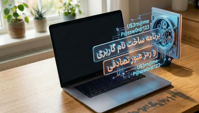 برنامه ساخت نام کاربری و رمز عبور تصادفی